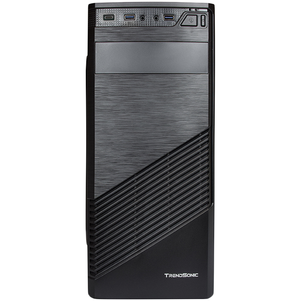 Кутия Chassis FC-F61A, ATX, 7 slots, 1 X 5.25", 2 X 3.5" H.D., 2 X 2.5", 2 x USB 3.0, 1 X Type C - 1 x AUDIO -, PSU 550W 12 sm, 20+4pin, Blackна ниска цена с бърза доставка - BestPC.BG