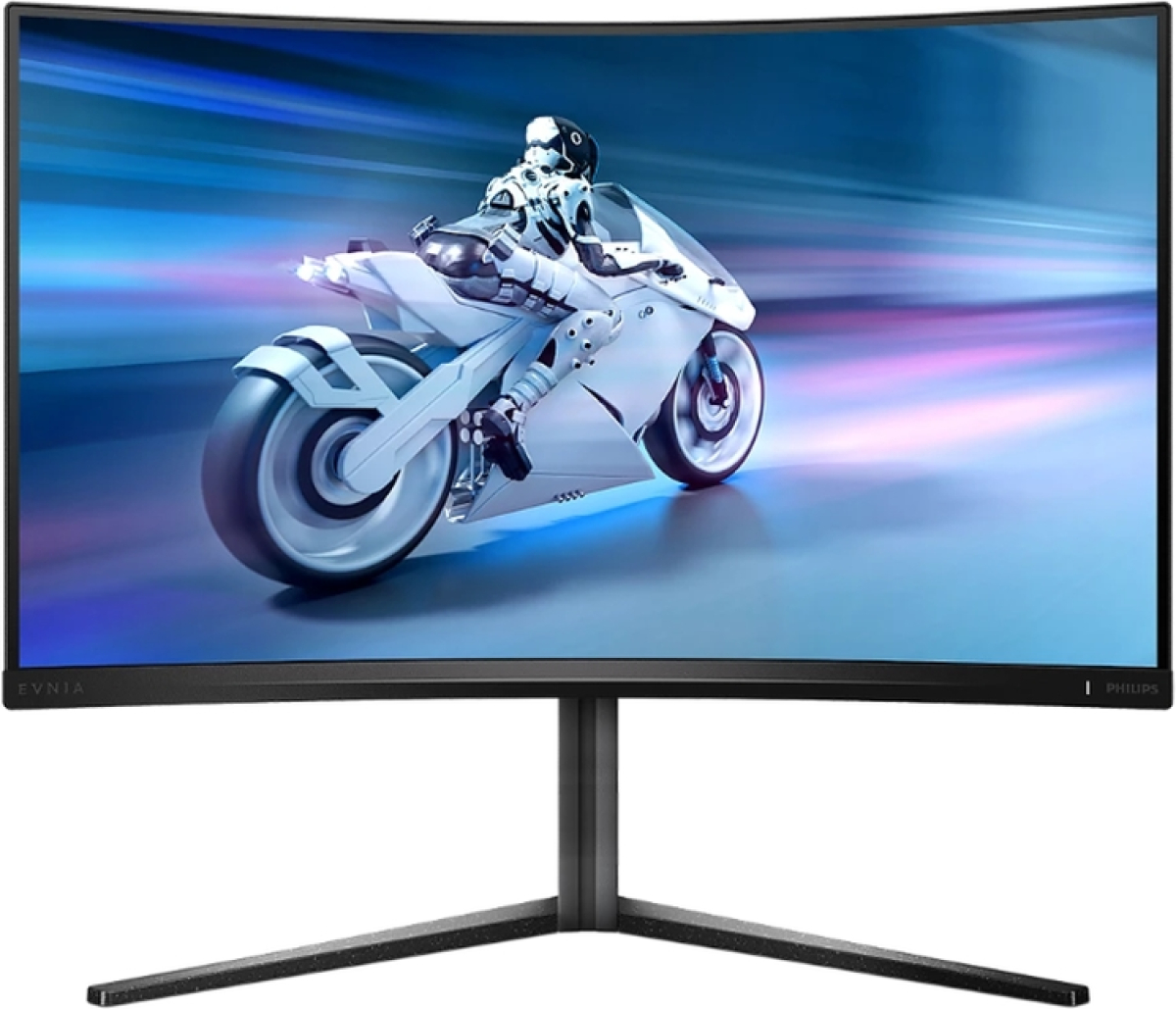 Монитор Philips Evnia 32M2C5500W, 31.5" Curved 1000R, Fast VA, WLED, 2560x1440 240Hzна ниска цена с бърза доставка - BestPC.BG