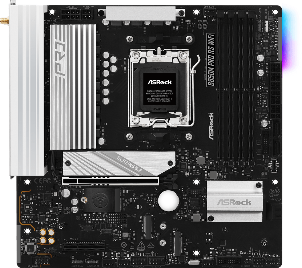 Дънна платка ASRock B850M Pro RS WIFI 6E socket AM5на ниска цена с бърза доставка - BestPC.BG