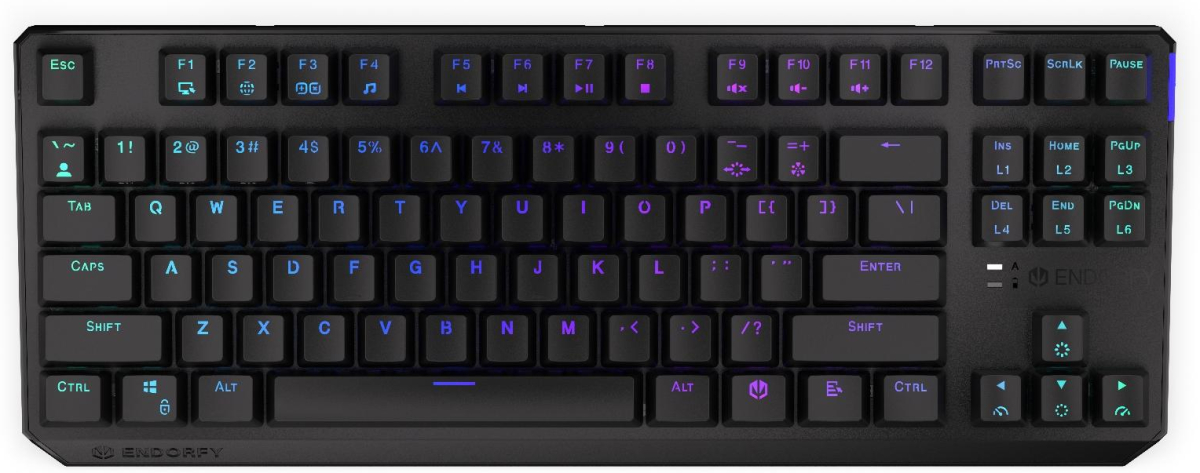 Клавиатура ENDORFY Thock TKL - Kailh Red Switch, RGB,на ниска цена с бърза доставка - BestPC.BG