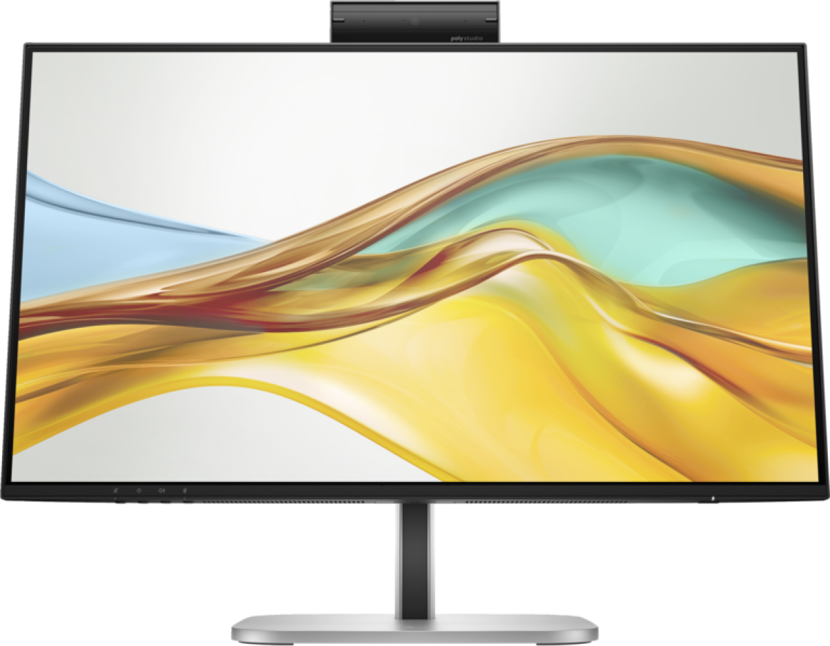 Монитор HP Series 5 Pro - 23.8", 1920 x 1080 Full HD, 16:9, 100 Hz, 5 ms. GtG, 350 cd/m², 5 MP изскачаща уеб камера, Черенна ниска цена с бърза доставка - BestPC.BG
