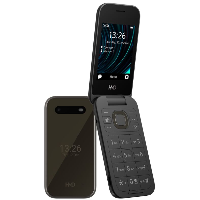 Смартфон HMD 2660 FLIP DS, BLACKна ниска цена с бърза доставка - BestPC.BG
