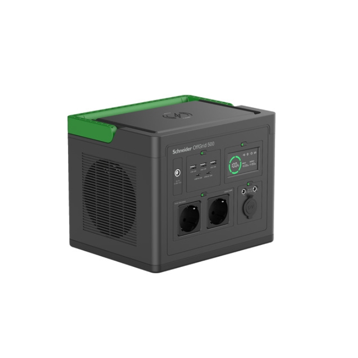Продукт Schneider OffGrid Portable Power Station 500, 517Wh Lithium-ion, 2 Schuko, Sinewaveна ниска цена с бърза доставка - BestPC.BG