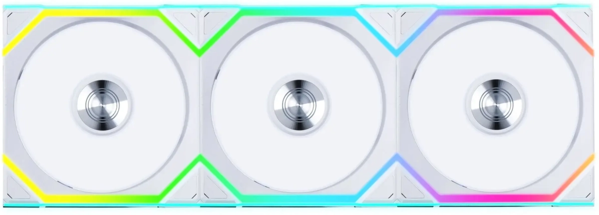 Вентилатор Lian Li UNI FAN SL Wireless ARGB PWM - 120 мм., Бели + Контролер, Комплект от 3 брояна ниска цена с бърза доставка - BestPC.BG