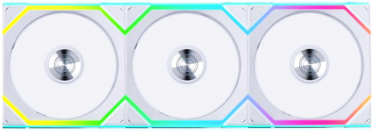 Вентилатор Lian Li UNI FAN SL Wireless ARGB PWM Reverse Blade - 120 мм., Бели + Контролер, Комплект от 3 брояна ниска цена с бърза доставка - BestPC.BG