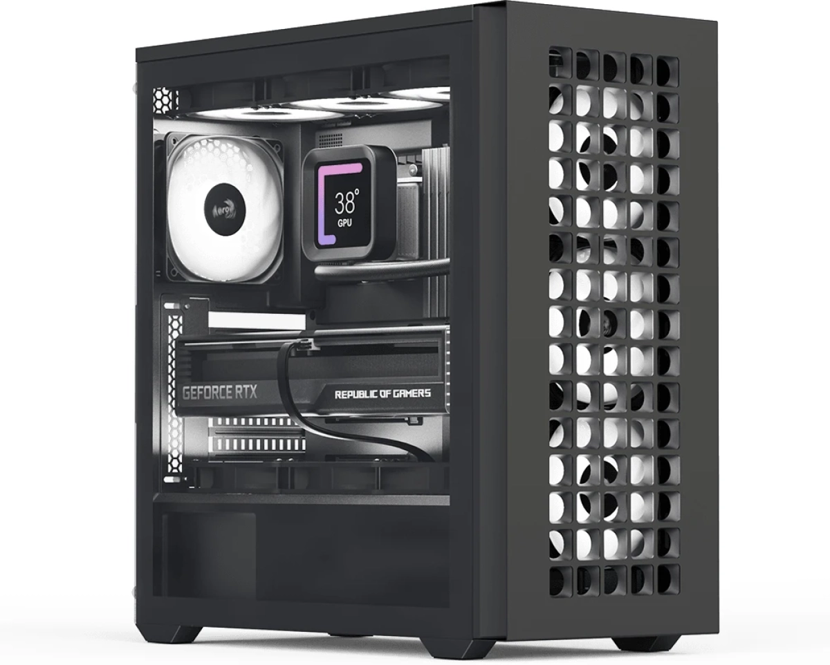 Кутия AeroCool Case ATX - D502A Black, Addressable RGBна ниска цена с бърза доставка - BestPC.BG