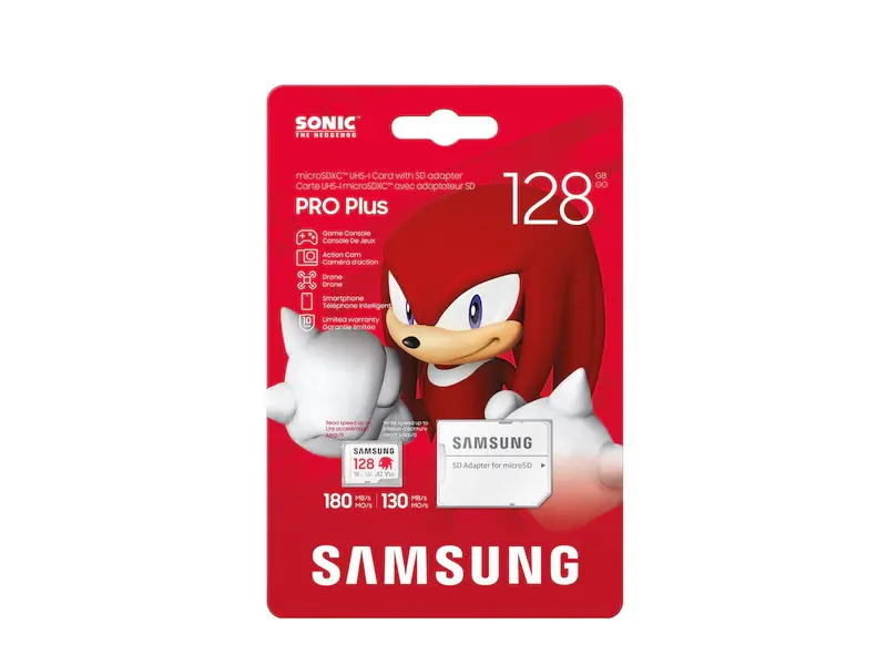 Samsung SONIC PRO PLUS, microSDXC, UHS-I, 128GB, Адаптер; SAM-SDM-MD128SA-LC1на ниска цена с бърза доставка - BestPC.BG