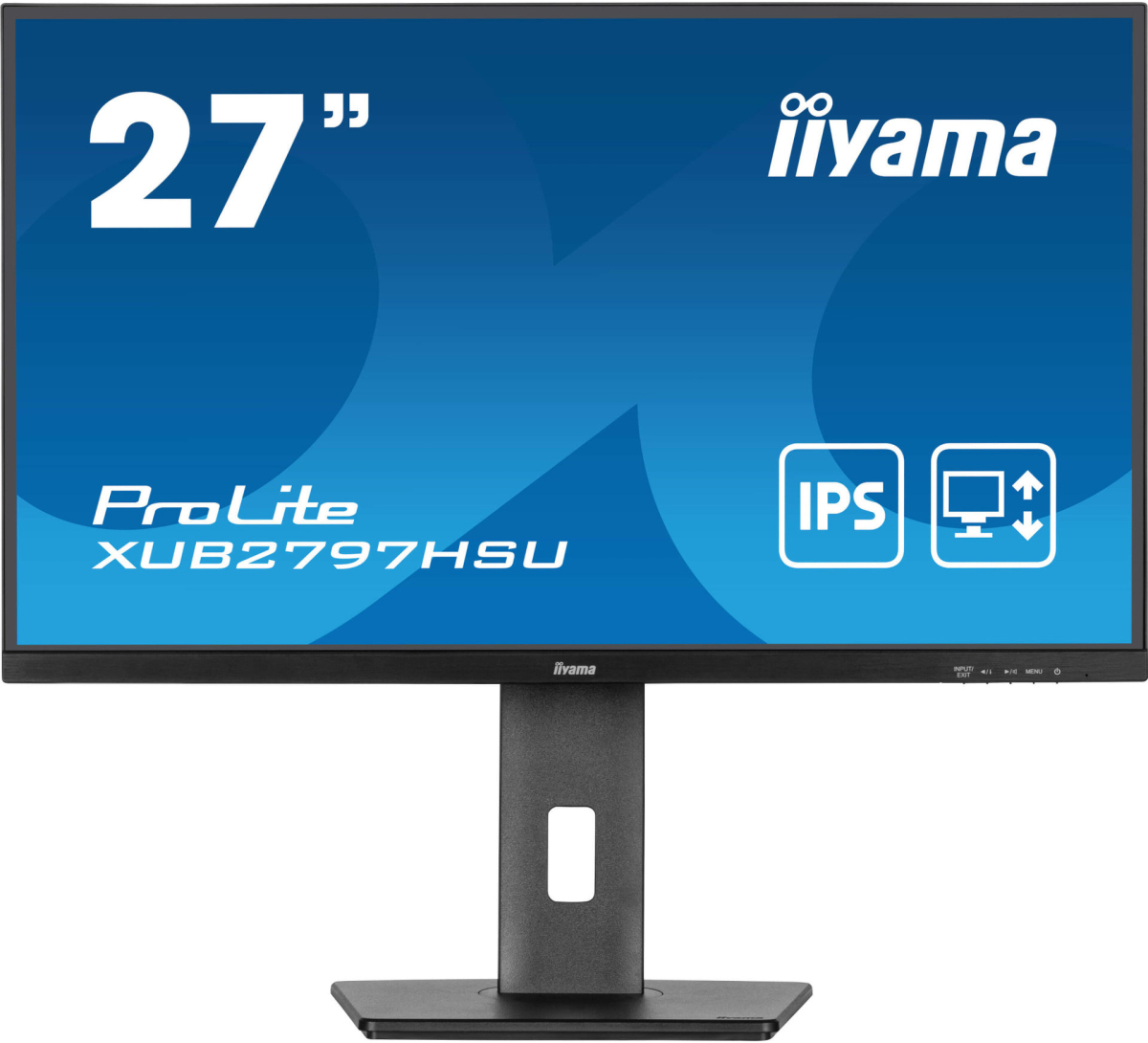 Монитор IIYAMA XUB2797HSU-B2, 27\'\' IPS panel, Anti-Glare, 16:9, FHD 1920 x 1080, 300cd/m2,1000:1, 80M:1, 1ms, 100Hz,HDMI, DP, 2x USBна ниска цена с бърза доставка - BestPC.BG