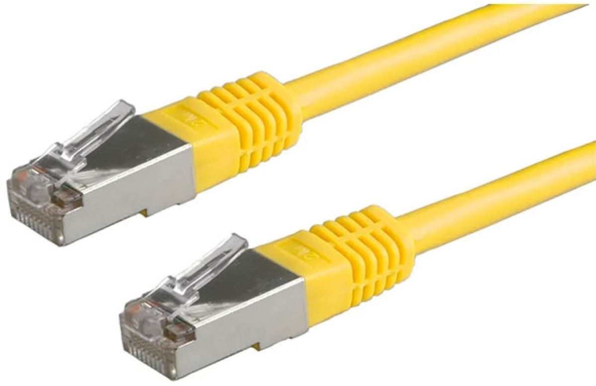 Медна пач корда Patch cable FTP Cat. 5e 5m, Yellow, 21.15.0162на ниска цена с бърза доставка - BestPC.BG