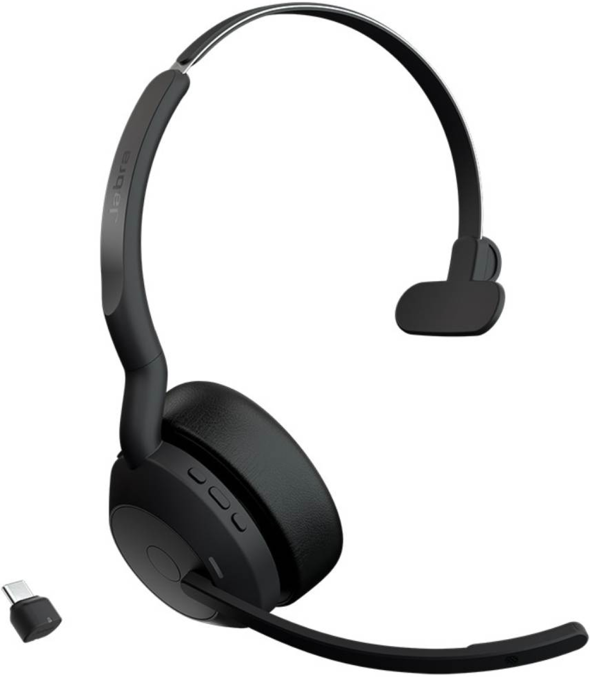 Слушалки Jabra Evolve2 55 моно слушалка, Bluetooth, Link380a, MS, черенна ниска цена с бърза доставка - BestPC.BG