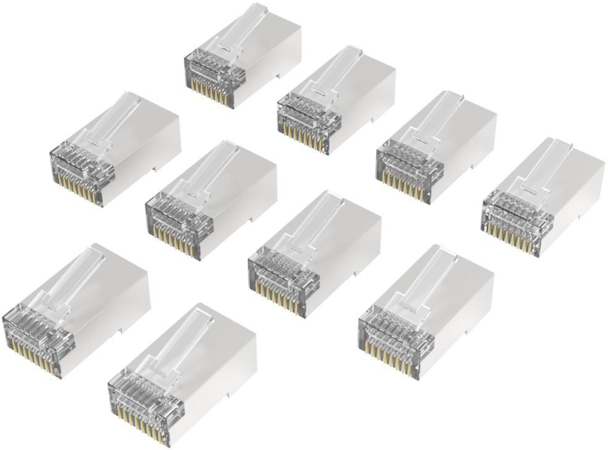 Конектор / букса Накрайник HAMA RJ45, CAT 6a, 10 Gbit/s, екраниран, 10 бр.на ниска цена с бърза доставка - BestPC.BG