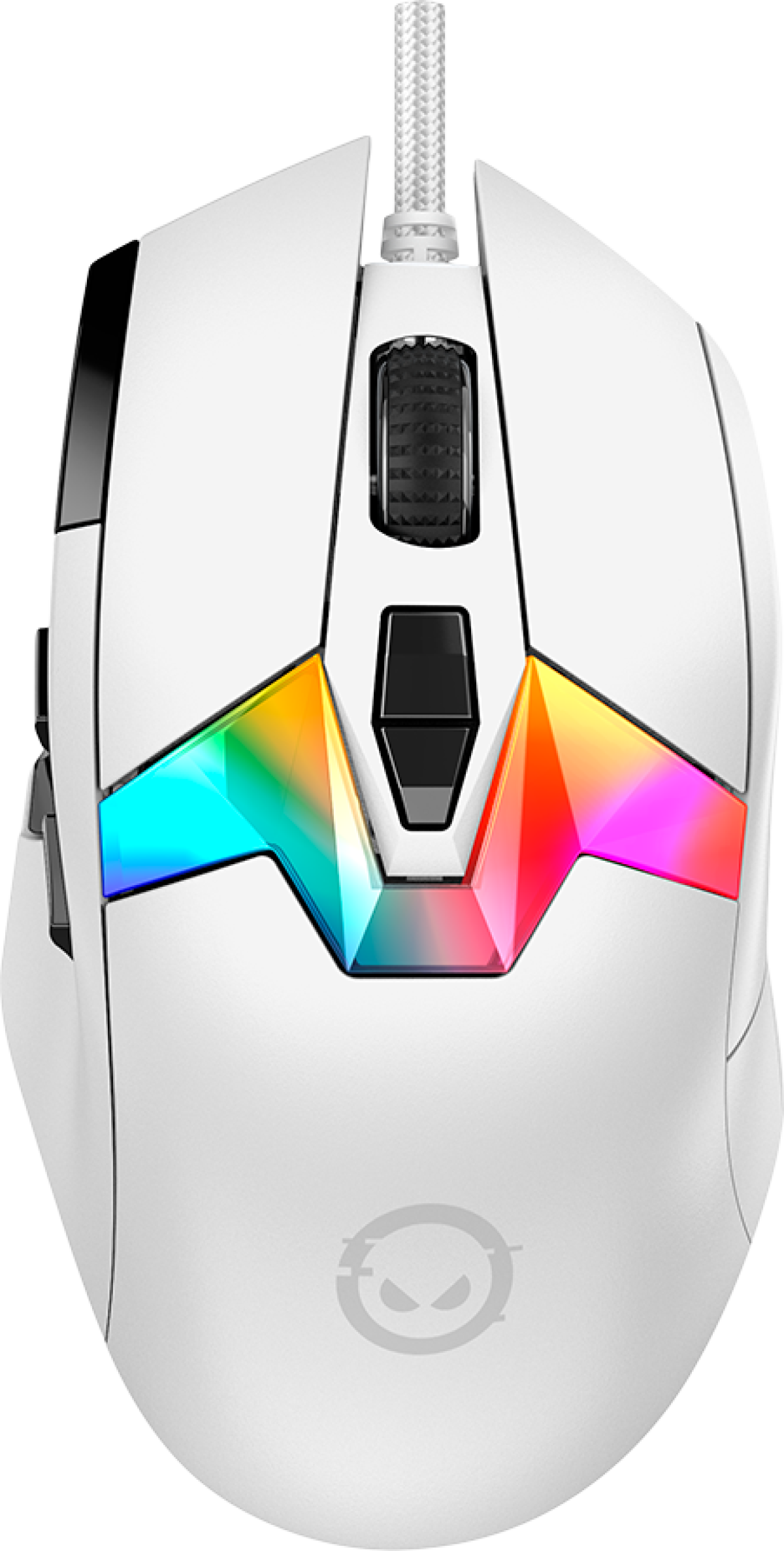 Мишка Lorgar MSP80, Оптична (26 000 dpi), USB, Бяла, Гейминг, 10 бутона, PAW3395 сензор, 8000Hz Polling Rate, Бялана ниска цена с бърза доставка - BestPC.BG