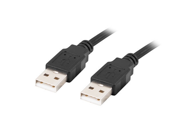Кабел/адаптер Lanberg USB-A M-M 2.0 cable 1.8m blackна ниска цена с бърза доставка - BestPC.BG