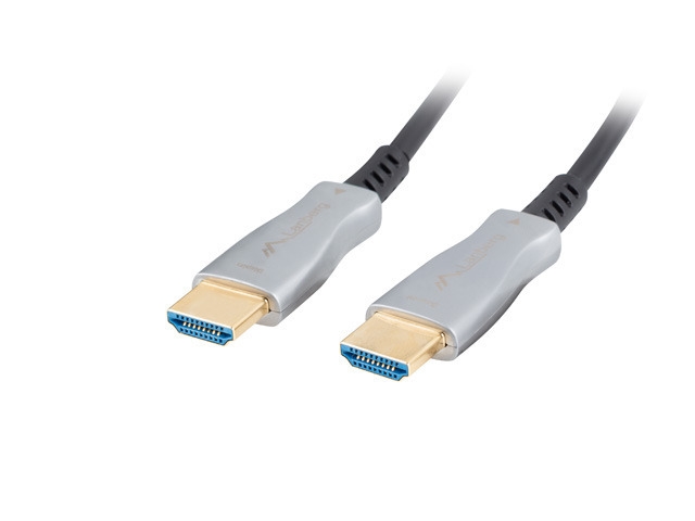 Кабел/адаптер Lanberg HDMI M-M v2.0 cable 50m optical black aocна ниска цена с бърза доставка - BestPC.BG