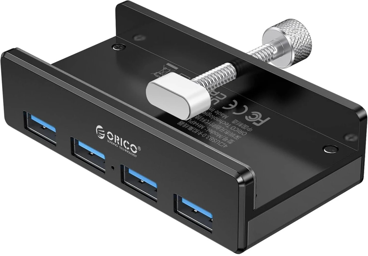 Orico хъб USB 3.0 HUB Clip Type 4 port, Black - MH4PU-BKна ниска цена с бърза доставка - BestPC.BG