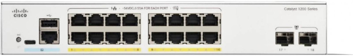 CISCO Catalyst 1200 16-port GE 2x1G SFPна ниска цена с бърза доставка - BestPC.BG