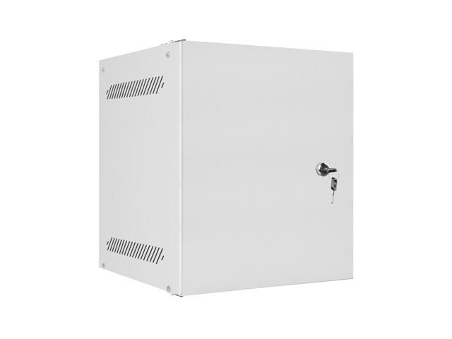 Шкаф за техника - Rack Lanberg rack cabinet 10" wall-mount 6U-280x310 for self-assembly with metal door grey (flat pack)на ниска цена с бърза доставка - BestPC.BG