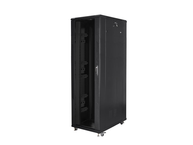 Шкаф за техника - Rack Lanberg rack cabinet 19" free-standing 42U-800x1200 (flat pack) blackна ниска цена с бърза доставка - BestPC.BG