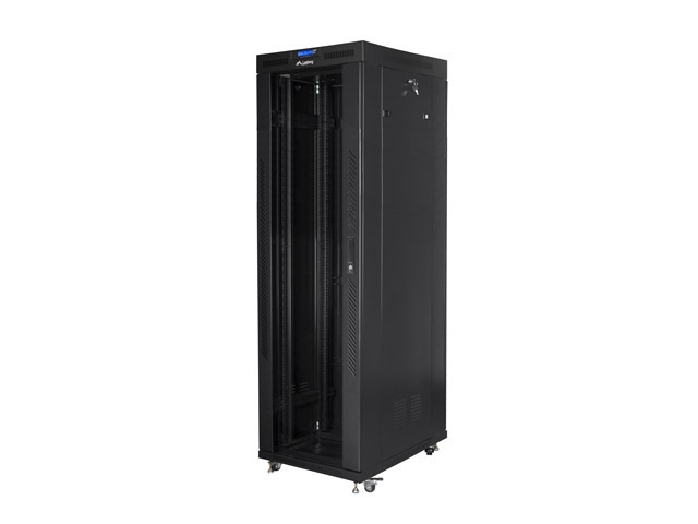Шкаф за техника - Rack Lanberg rack cabinet 19" free-standing 42U-800x800 (flat pack) with glass door lcd black v2на ниска цена с бърза доставка - BestPC.BG