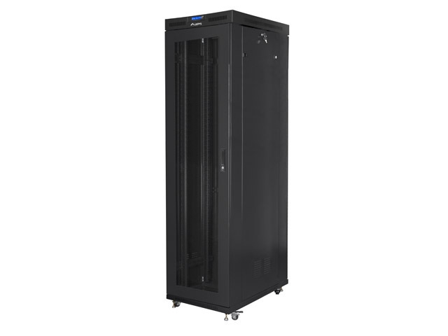 Шкаф за техника - Rack Lanberg rack cabinet 19" free-standing 47U-800x1000 (flat pack) with mesh door lcd black v2на ниска цена с бърза доставка - BestPC.BG