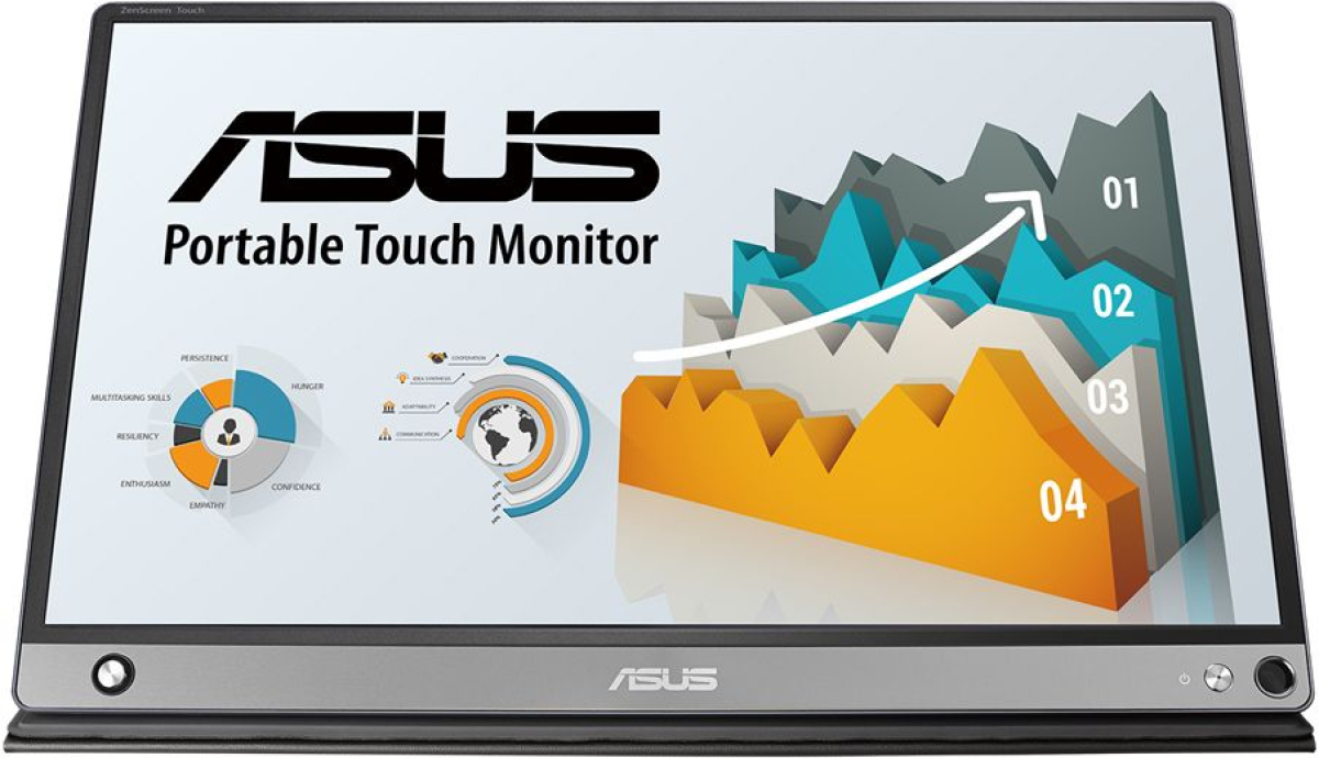 Портативен тъч Монитор ASUS ZenScreen Touch MB16AMTR, 16 IPS FHD (1920x1080)на ниска цена с бърза доставка - BestPC.BG