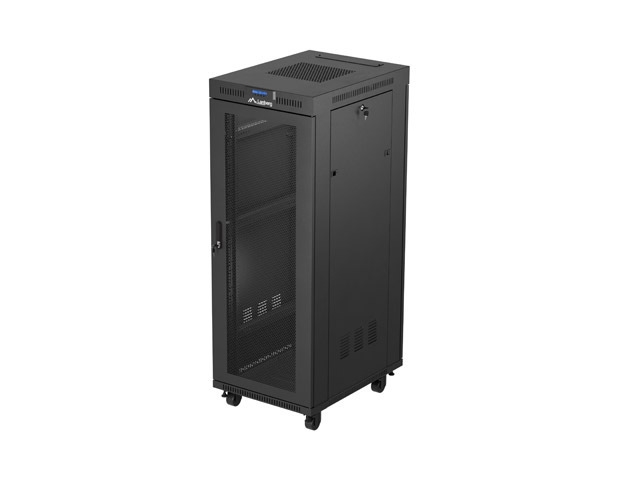 Шкаф за техника - Rack Lanberg rack cabinet 19" free-standing 32U-600X800 (FLAT PACK) with mesh door LCD blackна ниска цена с бърза доставка - BestPC.BG