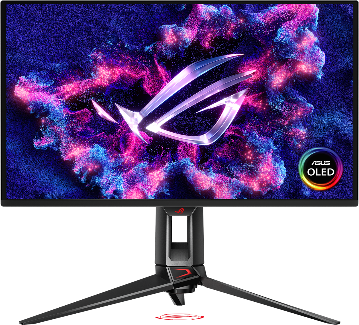Монитор Геймърски ASUS ROG Swift OLED PG27UCDM - 27 4K QD-OLED, 240Hz, 0.03ms, 2 x HDMI 2.1, 1 x DisplayPort 2.1, 2x USB 3.2 Gen 1 Type-Aна ниска цена с бърза доставка - BestPC.BG