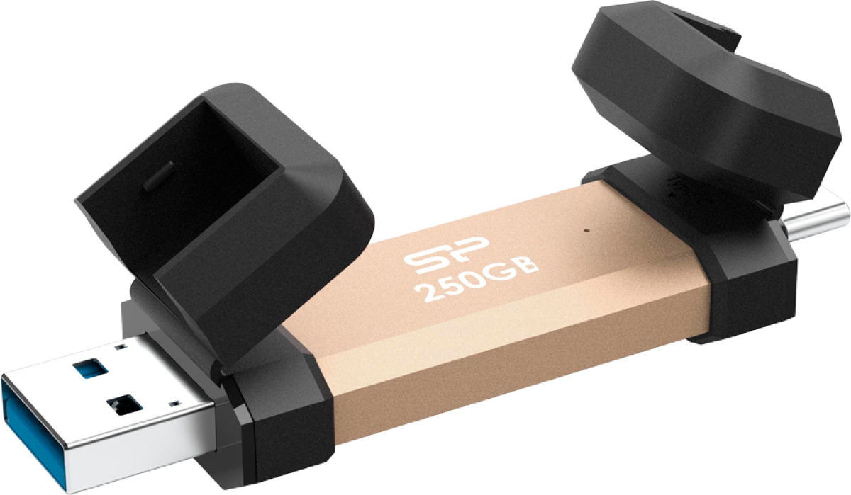 Silicon Power UC3S72 250GB, USB3.2 Gen2, DS72, Goldна ниска цена с бърза доставка - BestPC.BG