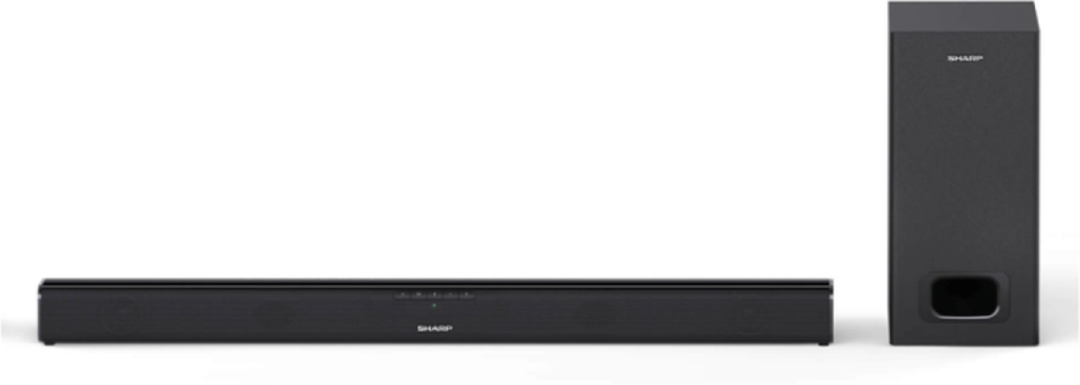 Озвучителна система Sharp Soundbar HT-SBW110, SLIM 180W 2.1 Wired Subwoofer, HDMI & BLUETOOTH, wireless music streamingна ниска цена с бърза доставка - BestPC.BG