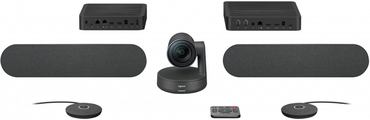 Уеб камера Logitech Rally Plus Ultra HD Conference Cam - 3840 × 2160 4K/UHD, Вграден микрофон, Управляема (PTZ), LAN, HDMI, USBна ниска цена с бърза доставка - BestPC.BG