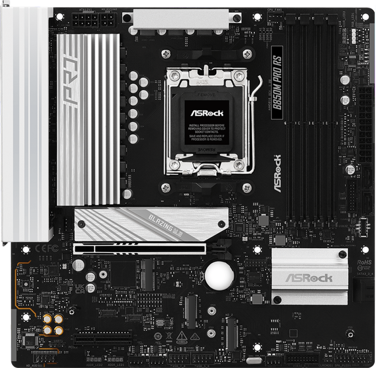 Дънна платка ASROCK B850M PRO RS mATX AM5 DDR5на ниска цена с бърза доставка - BestPC.BG