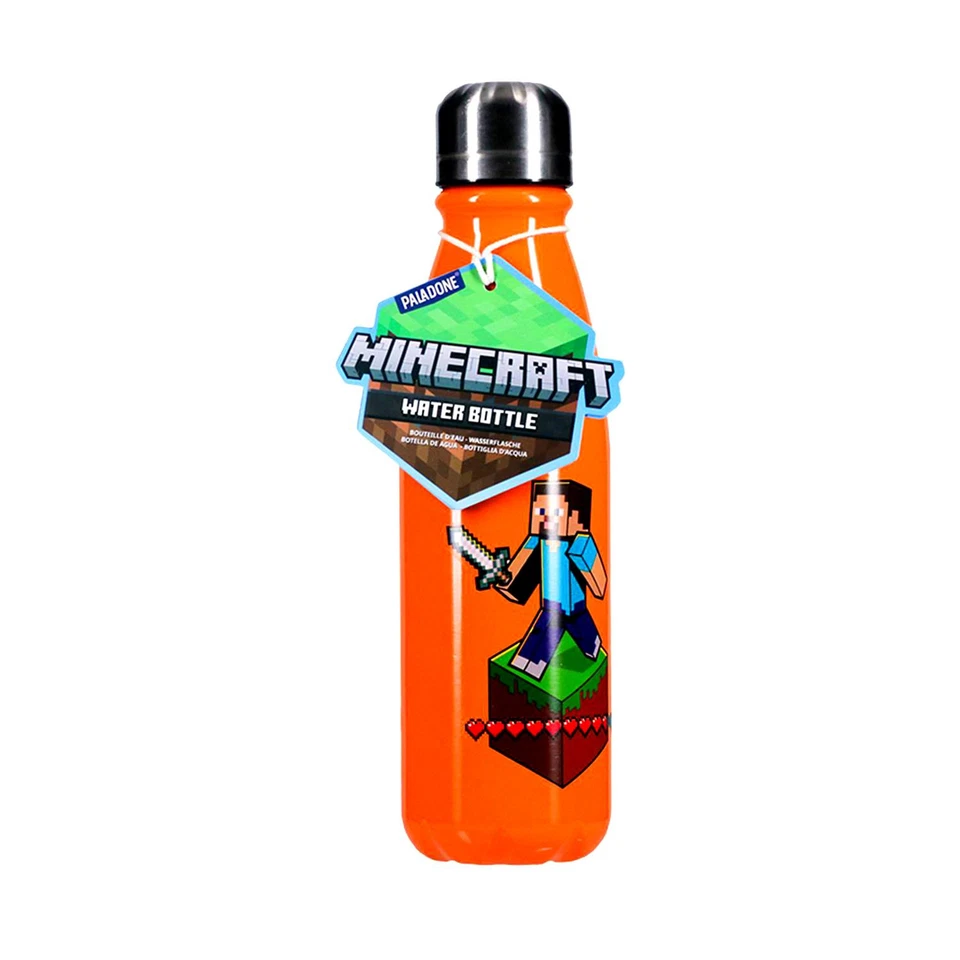 Paladone Minecraft Paladone - Aluminium Water Bottle 600 мл.; PP12074MCFна ниска цена с бърза доставка - BestPC.BG