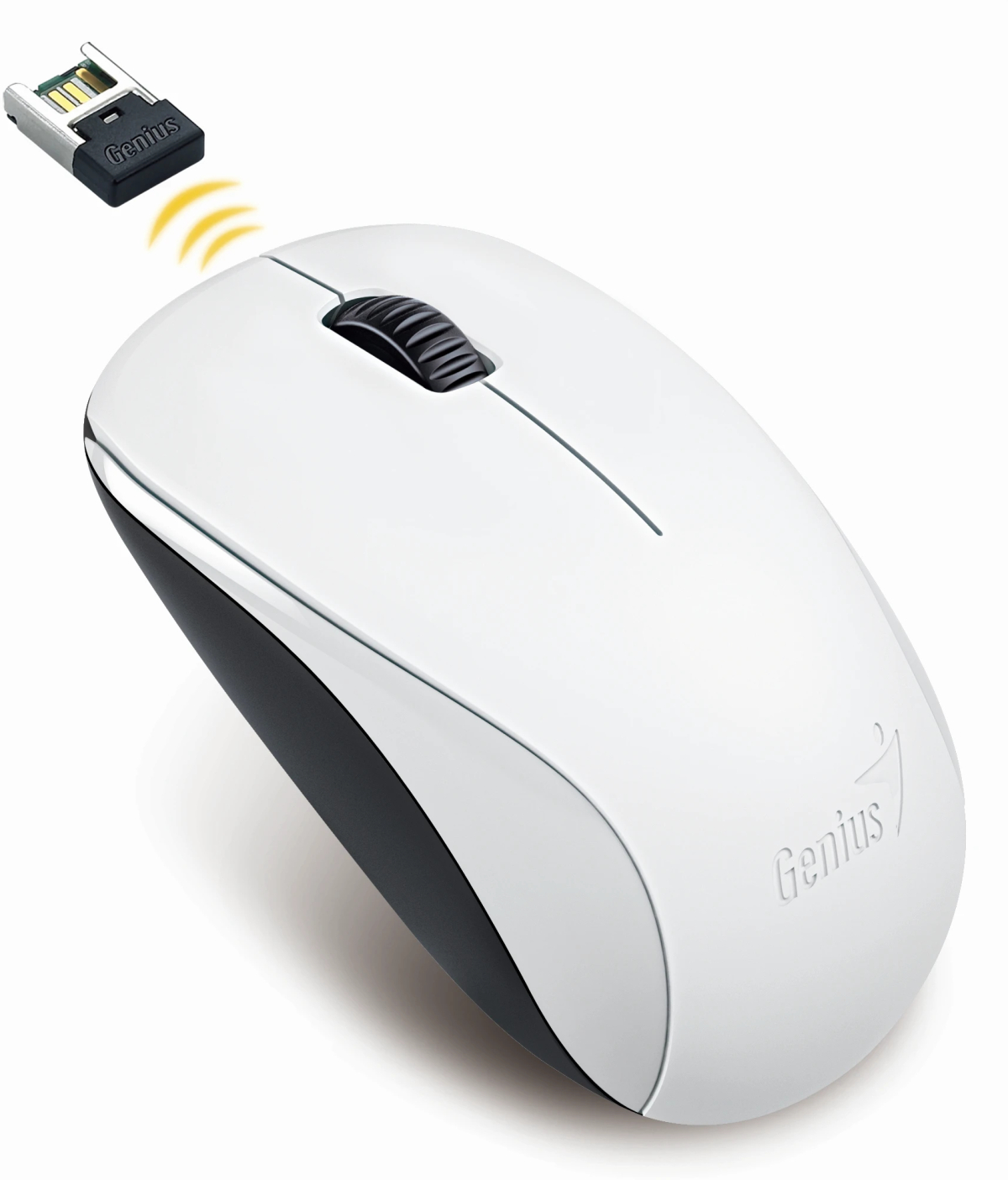 Genius безжична мишка Wireless Mouse - NX-7000 Бяла- 2.4GHzна ниска цена с бърза доставка - BestPC.BG