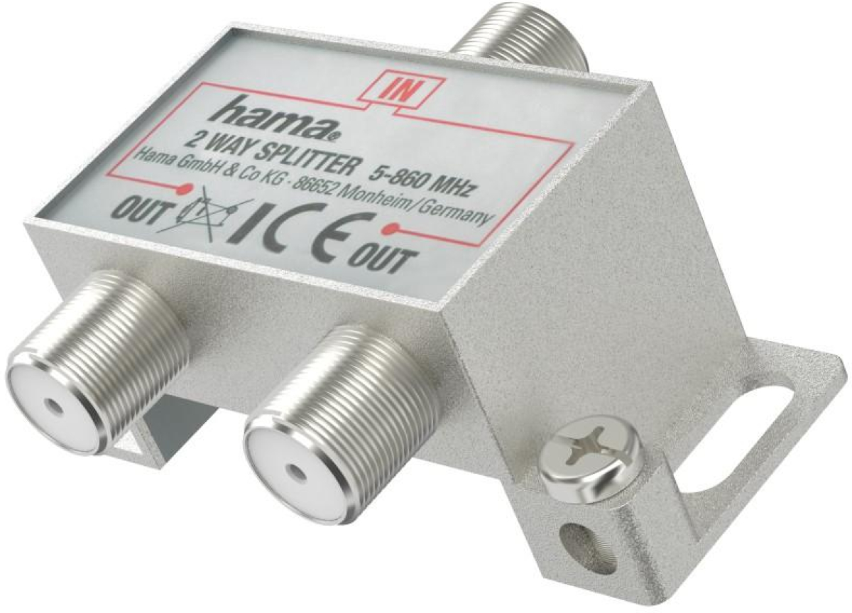 Конектор / букса HAMA - Коаксиален сплитер, 2 x изхода, Широколентов; HAMA-205230на ниска цена с бърза доставка - BestPC.BG
