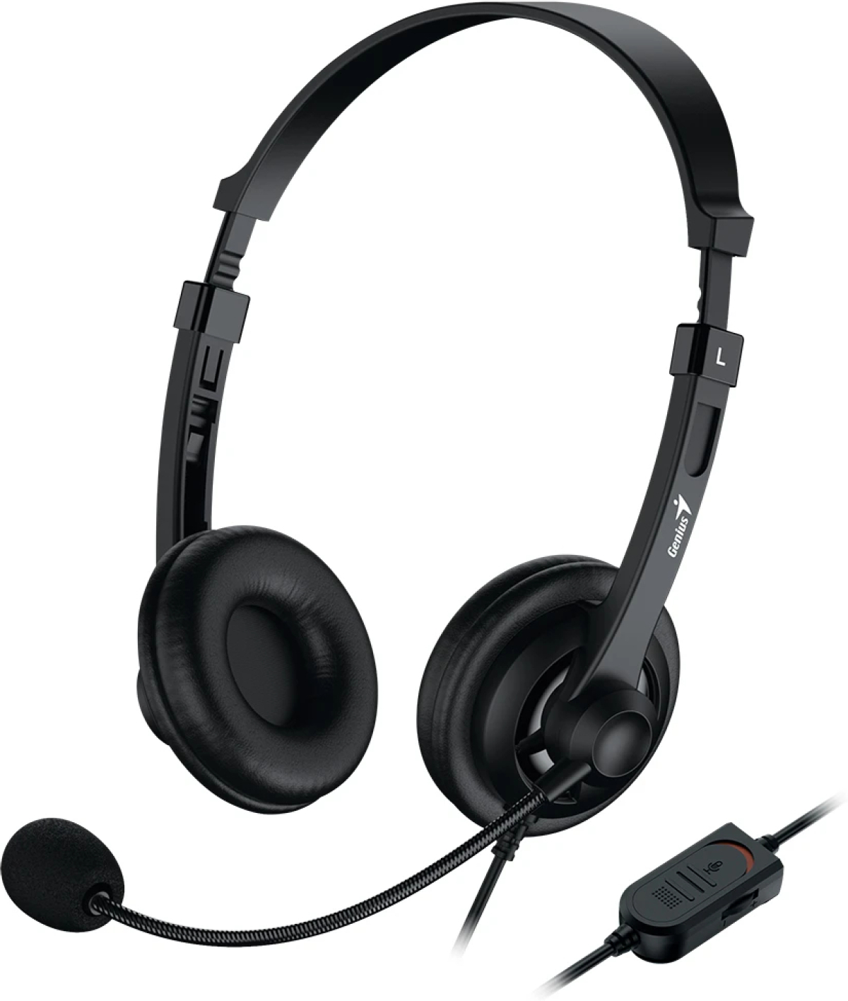 Genius слушалки с микрофон Headset HS-230U - USB, Mic, Blackна ниска цена с бърза доставка - BestPC.BG