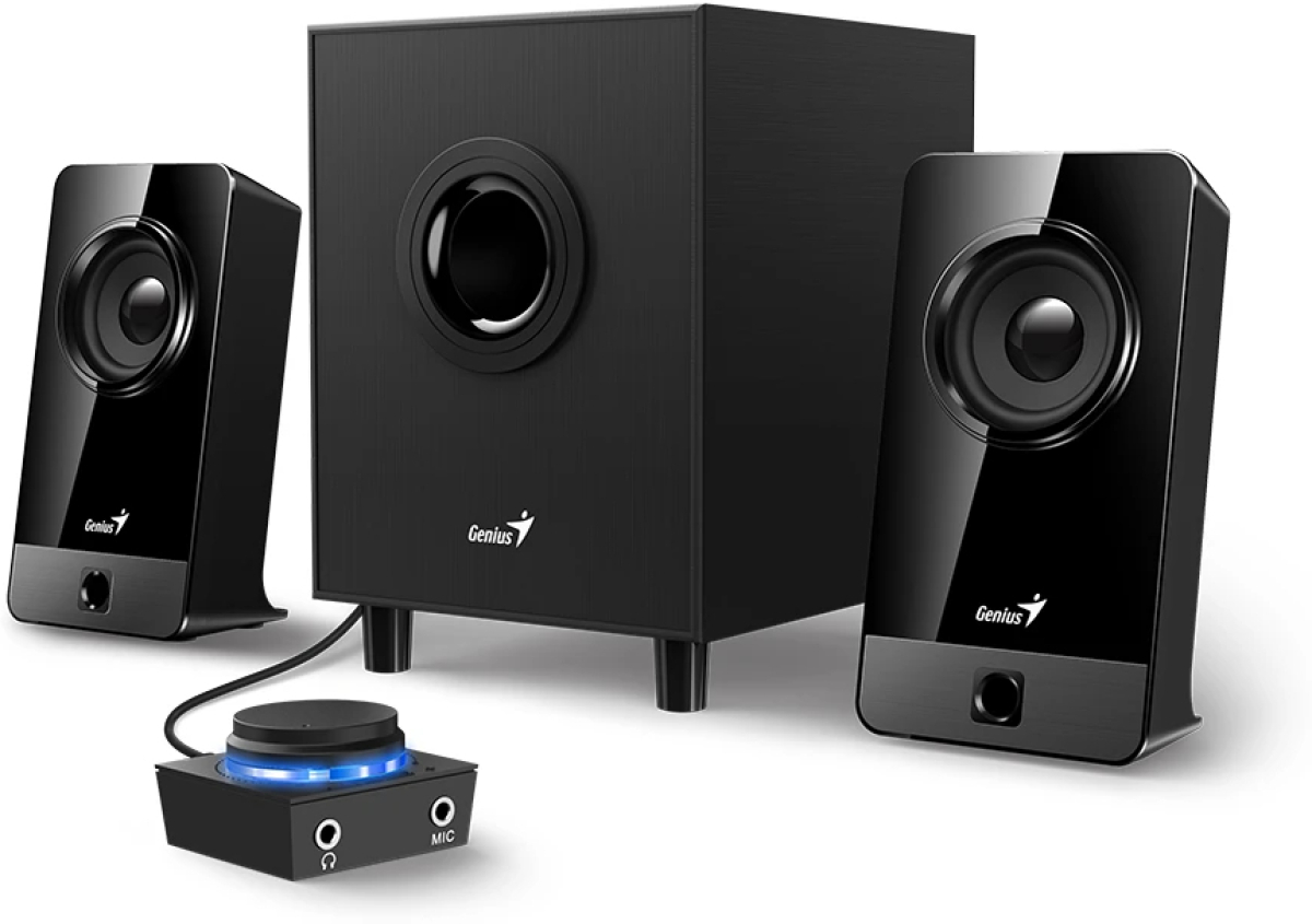 Озвучителна система Genius тонколони Speakers 2.1 - SW-2.1 300X - 10W RMS, Blackна ниска цена с бърза доставка - BestPC.BG