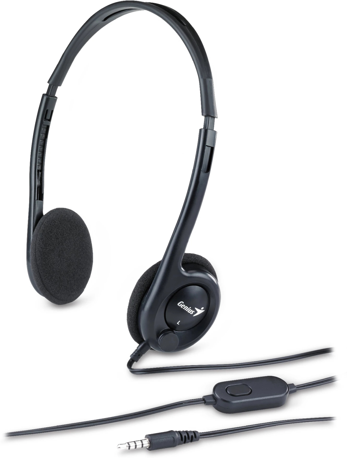 Genius слушалки с микрофон Headset HS-200C - Lightweight, Чернина ниска цена с бърза доставка - BestPC.BG