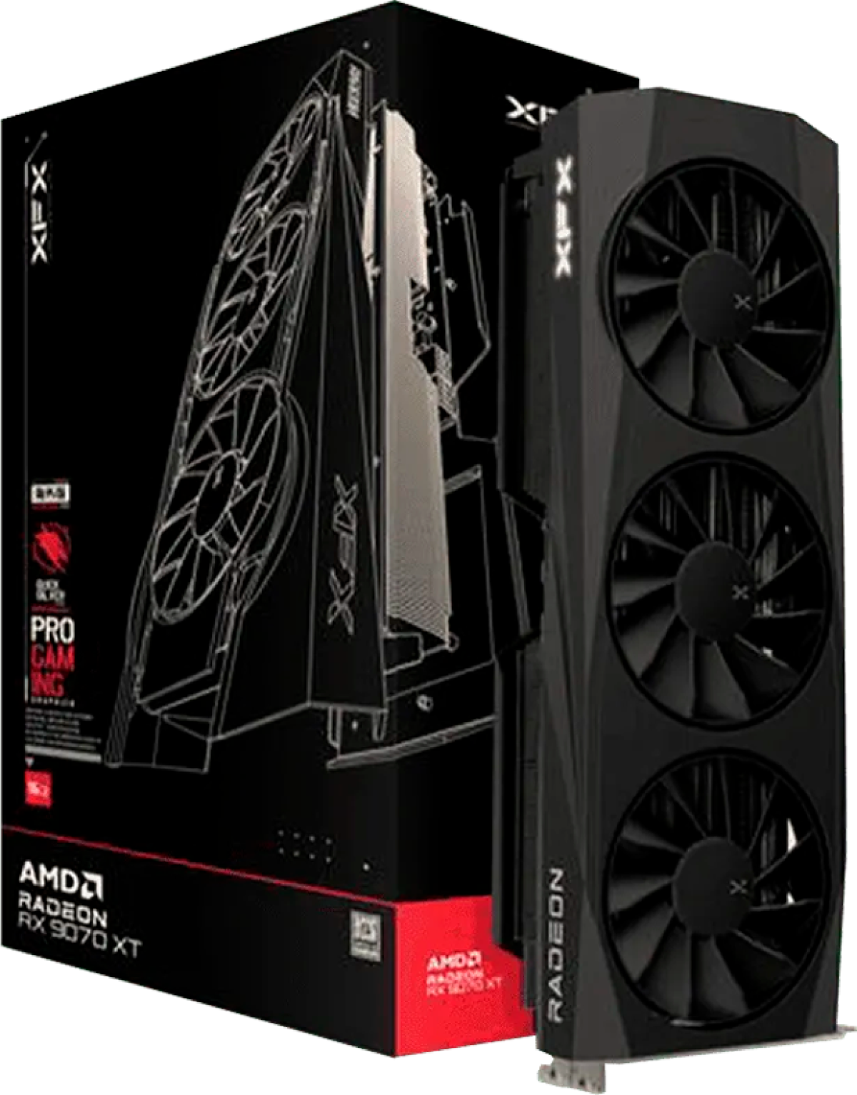 Видеокарта XFX Quicksilver AMD Radeon RX 9070XT 16GB GDDR6 256-bit HDMI 3xDPна ниска цена с бърза доставка - BestPC.BG