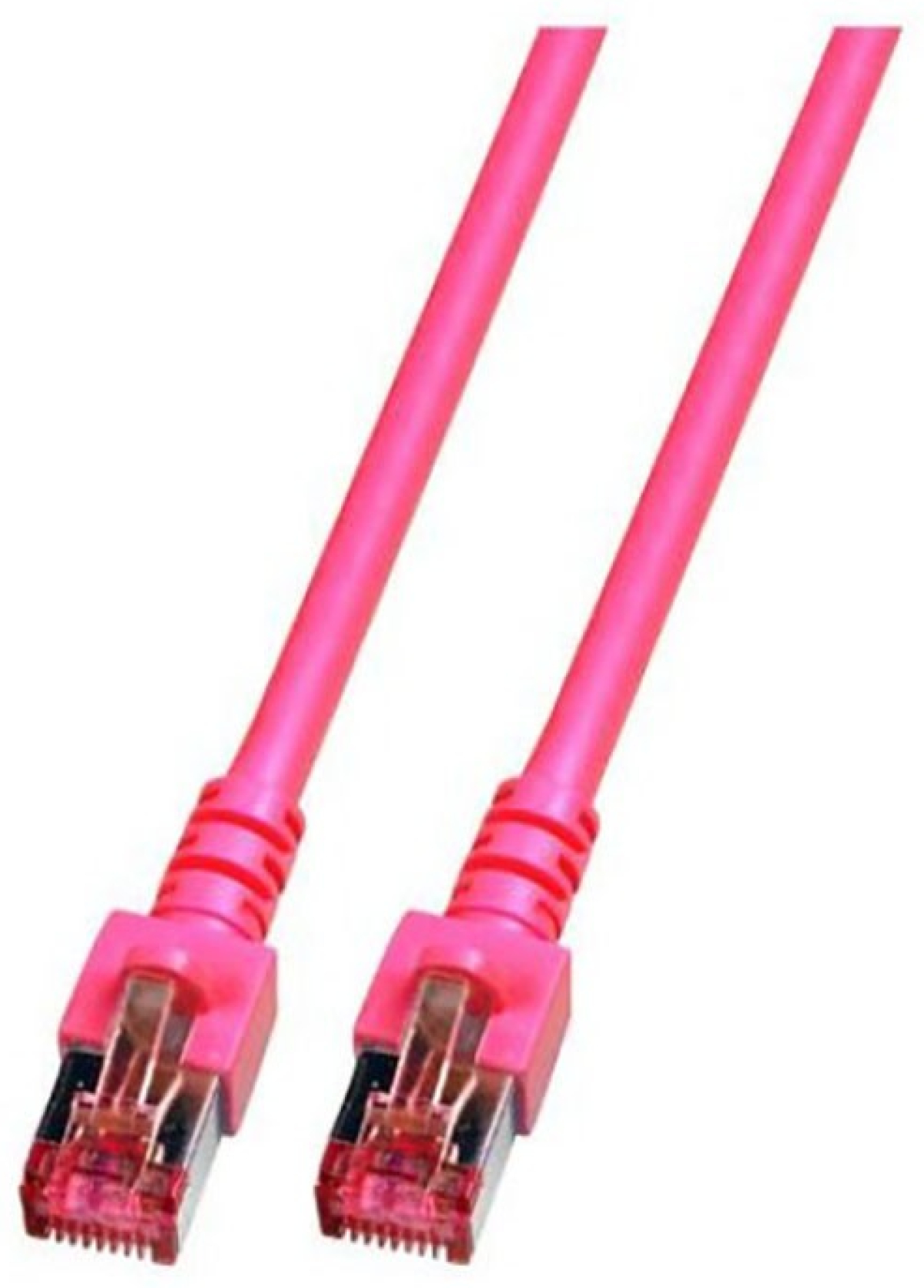 RJ45 Пач корда екранирана S-FTP, категория 6, LSZH, розова — 50 метрана ниска цена с бърза доставка - BestPC.BG