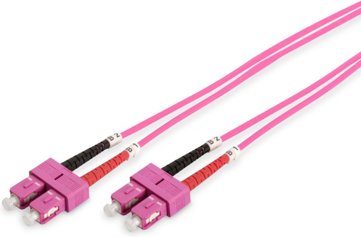 Оптична пач корда SC-SC мултимод OM4 дуплекс 3мм оптичен пач кабел — 5 метрана ниска цена с бърза доставка - BestPC.BG