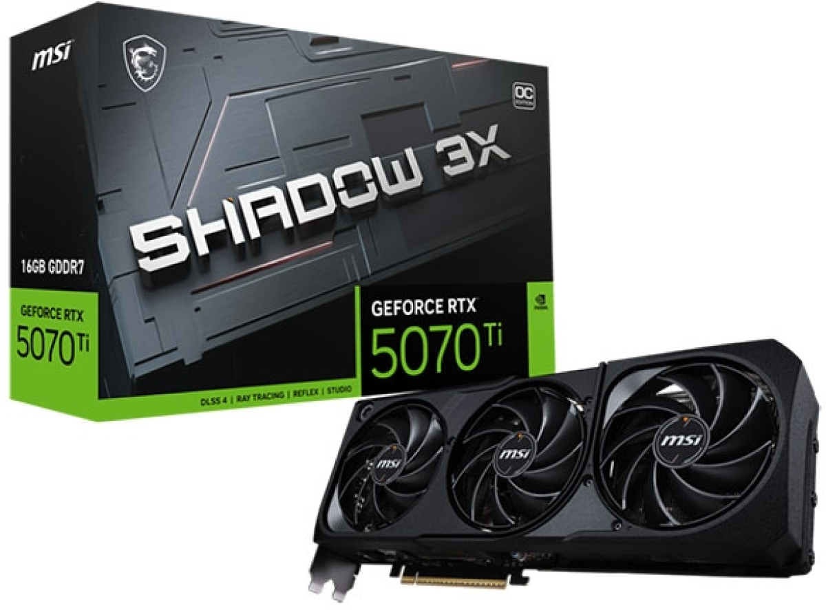 Видеокарта VGA MSI RTX5070TI 16G SHADOW 3X OCна ниска цена с бърза доставка - BestPC.BG
