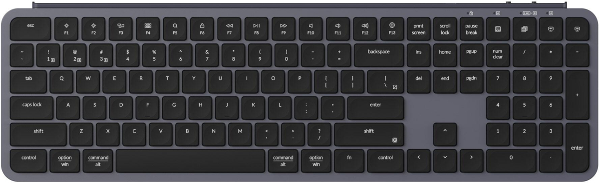 Безжична клавиатура Keychron B6 Pro Ultra-Slim - Space Grayна ниска цена с бърза доставка - BestPC.BG