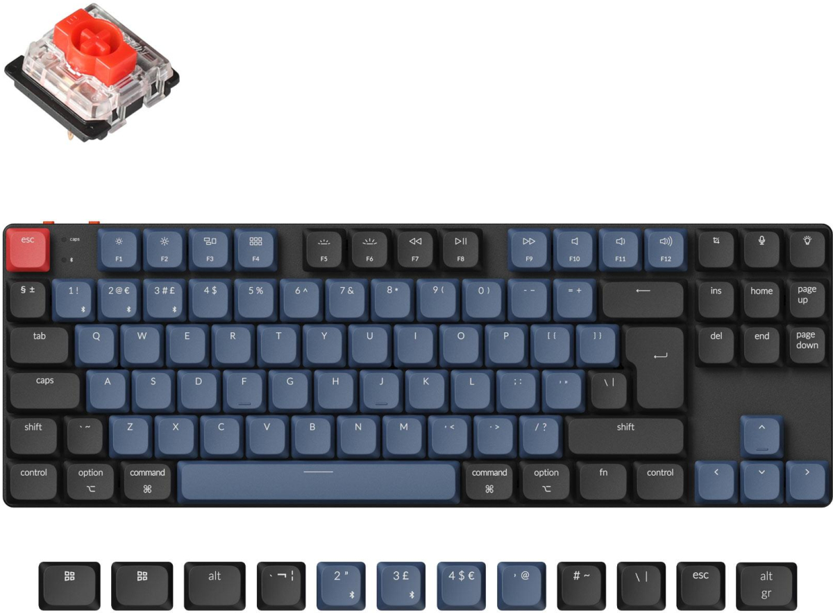 Геймърска Механична клавиатура Keychron K1 Pro QMK-VIA TKL - Wireless, UK Layoutна ниска цена с бърза доставка - BestPC.BG