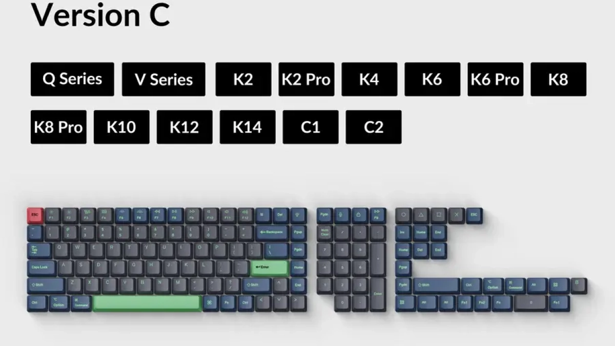 Други Keychron PBT Капачки за клавиатура - Hacker, Version C; KEYCHRON-ACC-PBT-T7на ниска цена с бърза доставка - BestPC.BG