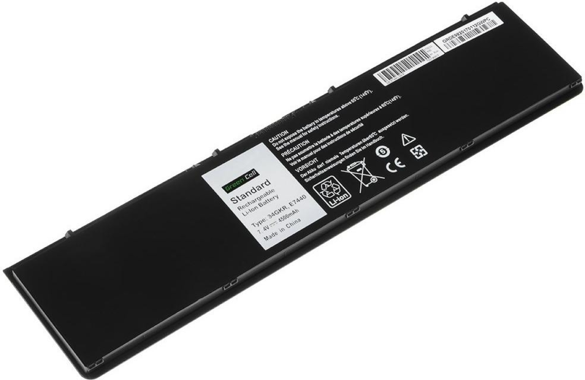 Батерия за лаптоп DELL Latitude E7440 E7450 34GKR 3RNFD PFXCR - 7.2 V, 4500 mAh, GREEN CELLна ниска цена с бърза доставка - BestPC.BG