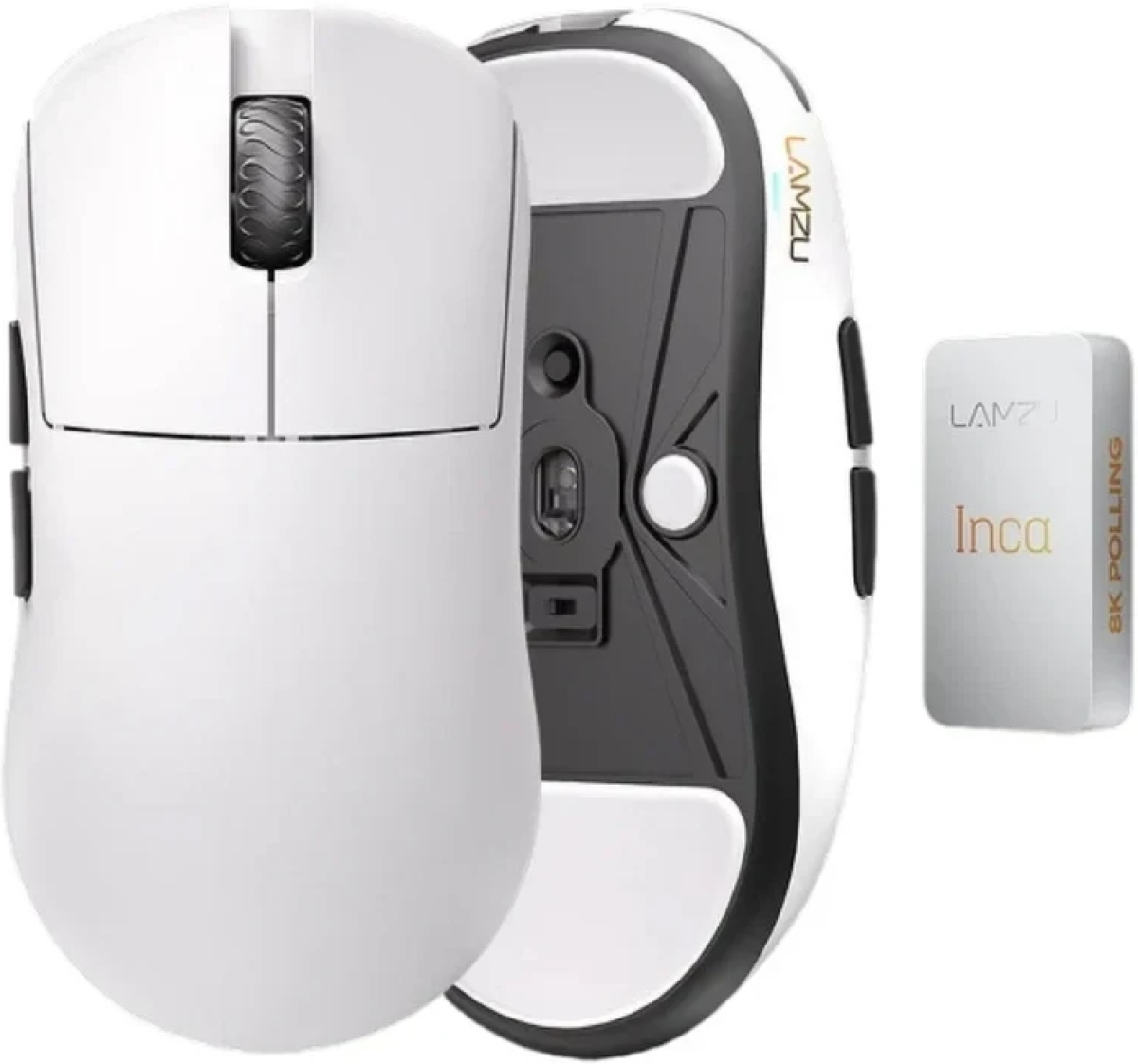 Lamzu професионална геймърска мишка INCA 8K - Wireless Gaming Mouse - Whiteна ниска цена с бърза доставка - BestPC.BG