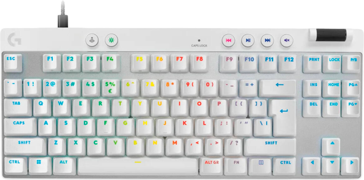 Клавиатура LOGITECH G PRO X TKL RAPID Gaming Keyboard - WHITE - US INT'L - USB - EMEA28i-935 - LINEARна ниска цена с бърза доставка - BestPC.BG