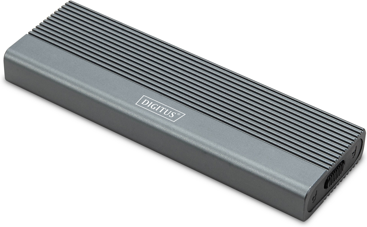 Кутия/Чекмедже за HDD DIGITUS DA-71156, USB за M.2 NVMe +SATA, HHD, SSD, USB 3.1 Gen2, 10Gbps, 6Gbps, 8 TB, сивна ниска цена с бърза доставка - BestPC.BG