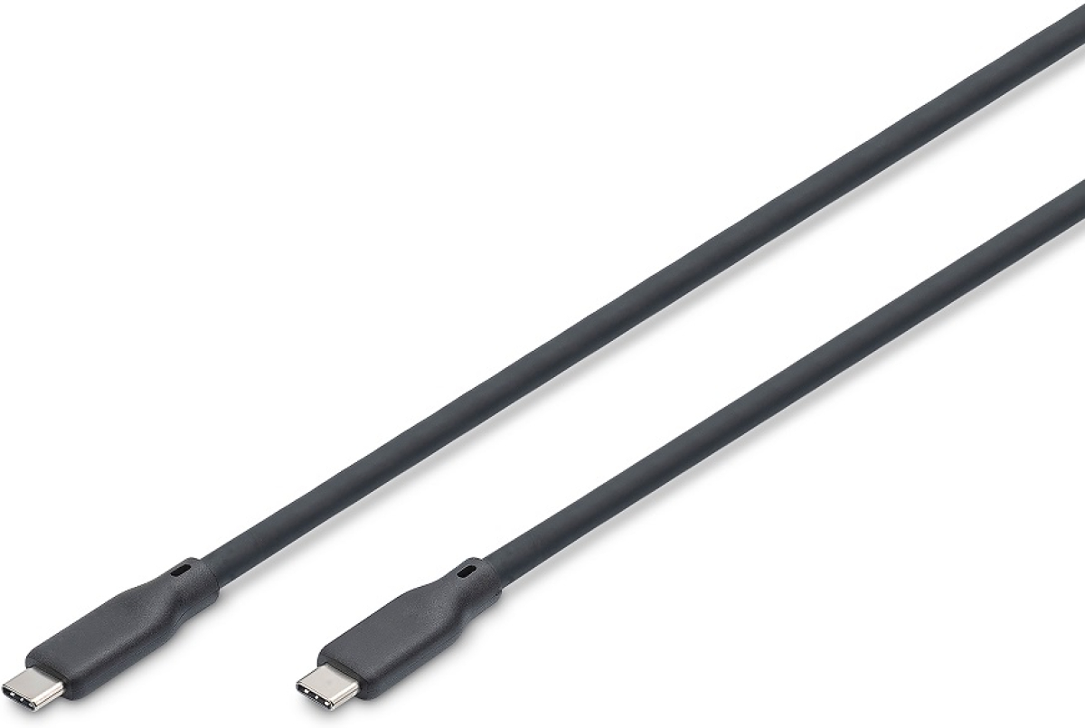 DIGITUS AK-300342-020-S :: Кабел USB 3.2 Type C-C, 5Gbps, силиконов, 100W, черен, 2.0 мна ниска цена с бърза доставка - BestPC.BG
