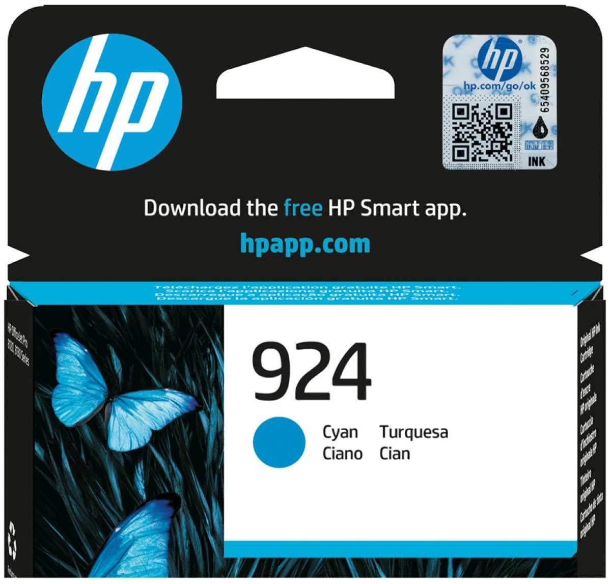 Касета с мастило HP 924 Cyan Original Ink Cartridgeна ниска цена с бърза доставка - BestPC.BG